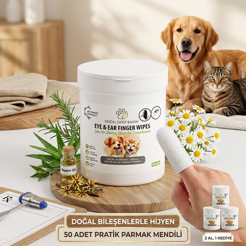Tek Kullanımlık Vegan Temizleme Mendili | Kedi ve köpekler için